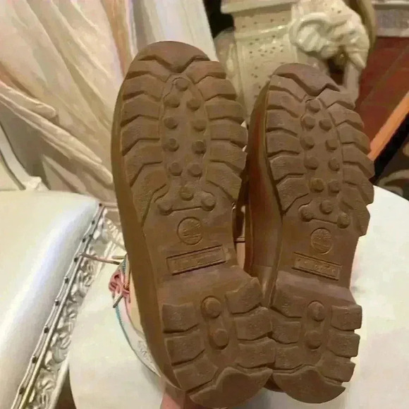 Timberland tims multicolored women’s shoes sz 7 pink purple tan rare! - Picture 9 of 13